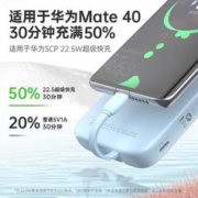 ROMOSS 罗马仕 充电宝超薄自带线1万毫安闪充