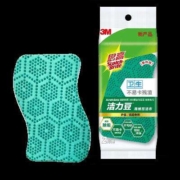 3M洁力豆 海绵百洁布 绿色 2片装（需买2件）