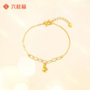 京东百亿补贴：六桂福珠宝 LIU GUI FU JEWELRY 足金葫芦手链 约4.56g 1010400186