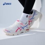 亚瑟士ASICS女鞋缓震透气跑鞋运动鞋网面跑步鞋 GEL-FLUX 4 【YH】 米色/粉色 38