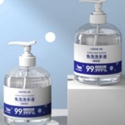 LEEME.ME 粒米 免洗洗手液 酒精洗手凝胶 消毒杀菌速干型 大瓶装500ml*2/盒