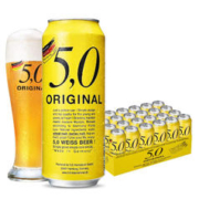 5.0 ORIGINAL 小麦白啤酒 500ml*24听 整箱装 德国原装进口