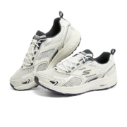 SKECHERS 斯凯奇 男士运动鞋 休闲跑步鞋 白色/海军蓝色