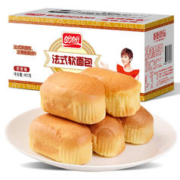 盼盼 法式软面包 早餐营养点心食品整箱装奶香味900g