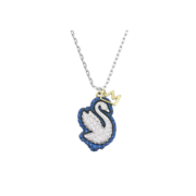 施华洛世奇（SWAROVSKI）新年礼物 施华洛世奇 POP SWAN 项链 涂鸦天鹅轻奢饰品 蓝色 5649199