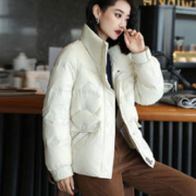 FOURDATRY 2023新款羽绒服女款高端女装白色冬季外套韩版短款白鸭绒羽绒服