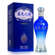 洋河镇 蓝色之都 浓香型白酒52度500ml*6瓶 +赠3个礼袋