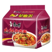 plus会员：康师傅  方便面 经典麻辣牛肉面 五连包 85*5包