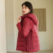 20点开始：冰洁BENGEN 羽加宽版可拆帽轻薄休闲百搭短款羽绒服女