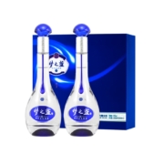 再降价，88VIP:洋河梦之蓝M3-52度500ml*2瓶礼盒装浓香型白酒