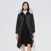 BOSIDENG 波司登 女式商务连帽狐狸毛领鹅绒羽绒服 B10144152
