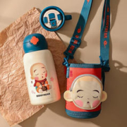 BEDDYBEAR 杯具熊 儿童保温杯+倒水盖+吸管盖+直饮盖 口袋款 630ml 一禅小和尚