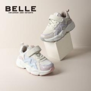 BeLLE 百丽 女童运动鞋中大童春秋软底防滑轻便休闲百搭学生跑步鞋老爹鞋