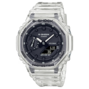 卡西欧（CASIO）G-SHOCK系列冰韧透明防水双显多功能潮流运动男表情人节礼物推荐 GA-2100SKE-7A