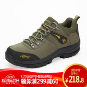CAMEL 骆驼 户外(CAMEL) 登山鞋男 耐磨徒步鞋牛皮户外鞋 A63202a6015 军绿 42