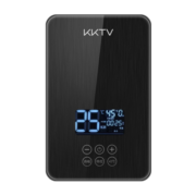 KKTV即热式电热水器铸铝体加热小型省电超薄款家用小厨宝淋浴洗澡即开即热恒温免储水 【6000W超薄款】铸铝体+漏保+包安装+安装礼包