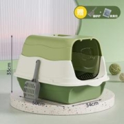 辛姆 超大号猫砂盆 贈猫砂铲+除味包