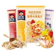 桂格即食水果坚果麦片谷物麦果脆420*2早餐冲饮燕麦零食营养
