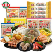 海霸王 什锦火锅套餐10种食材组合 1023g 牛肉丸墨鱼丸鱼豆腐贡丸