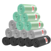 京东京造 加厚手提式垃圾袋量贩装 加厚15μm300只20*15卷