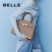 BeLLE 百丽 包包女质感通勤铂金包女凯莉包大包斜挎妈妈包手提包X6080AX3