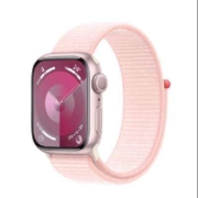 Apple 苹果 Watch Series 9 41mm 铝金属表壳+亮粉色回环运动表带（快充套装）