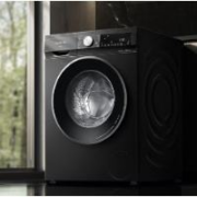 预售、PLUS会员：SIEMENS 西门子 iQ300曜石黑系列 10公斤滚筒全自动洗衣机烘干一体机 智能投放 多维立体烘干 强效除菌除螨 A20W