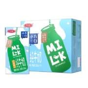 PLUS会员、概率券：三元 小方白脱脂纯牛奶 200ml*24盒*2件