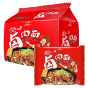 京东百亿补贴:统一 方便面 卤香牛肉面（五合一）107g/包*5 五连包
