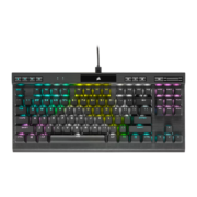 美商海盗船 (USCORSAIR) K70 RGB TKL 竞技版 银轴 机械键盘 87键 4000Hz回报率 PBT键帽