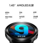 Xiaomi 小米 Watch S3 蓝牙版 智能手表 47mm 黑色 氟橡胶表带