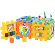 谷雨婴儿玩具六面盒儿童玩具积木联想六面体拼装多面体男女孩宝宝玩具 3850 积木联想六面体