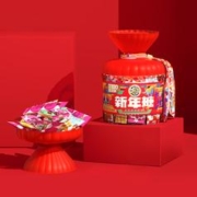 徐福记 新年糖 混合口味糖果桶装420g