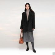 VERO MODA 含羊毛 女士双面呢毛呢外套