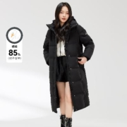 雪中飞 甄选品质鹅绒 女式长款羽绒服2024新款秋冬户外御寒外套女
