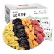 PLUS会员、需首购: 楼兰丝路 新疆四色葡萄干 一级黑加仑无核1 000g/箱＊2件