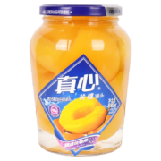 PLUS会员：真心 水果罐头 黄桃罐头 880g 玻璃瓶