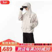 PELLIOT 伯希和 硬壳冲锋衣23年新款户外全天候防暴雨情侣冲锋衣男女款 米白色/男女同款 M