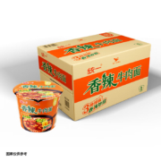 京东百亿补贴:统一 香辣牛肉面104g*12桶整箱装