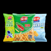 概率券：亲亲 膨化休闲食品 虾条240g（虾条+虾片+洋葱圈）