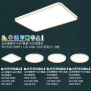 20点开始：雷士照明 LED全光谱智能护眼吸顶灯 160瓦全光谱快装 四室一厅