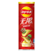 plus会员、需首购:乐事（Lay's）无限薯片 零食 休闲食品 嗞嗞烤肉味104g罐装 膨化食品+凑单品