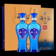 洋河 海之蓝   52度 520mL 2瓶 双支装（内配礼品袋）