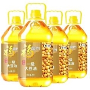 福临门 中粮福临门优选大豆油5L*4整箱家用大瓶食用油炒菜油