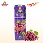 福兰农庄 欧洲进口100%葡萄汁1L*1瓶