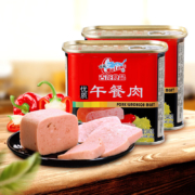 PLUS会员：古龙 午餐肉罐头 340g*2罐