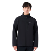 Jack Wolfskin狼爪软壳衣男秋冬防风休闲软壳服夹克外套5032061 黑色 XL