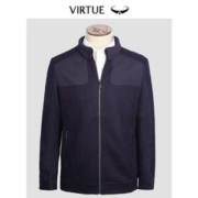 Virtue 富绅 男士羊毛呢立领夹克FMJ83001-015