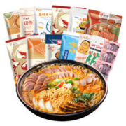 盛源来 部队火锅 午餐肉鱼饼套餐 芝士鱼籽泡菜拉面 1247g （12件食材）