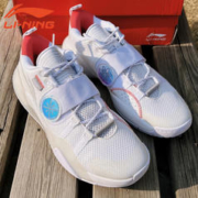 LI-NING 李宁 全城8 Lite篮球鞋男款低帮透气减震耐磨比赛篮球鞋ABPS019